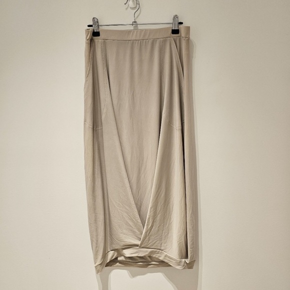 Sympli Stretch Jersey Skirt 10 Stone - Picture 2 of 10
